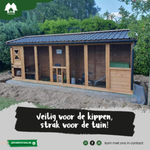 hout beton schutting plaatsen